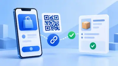 A smartphone beside a UPI QR code and a secure payment link flowing to a verified order.